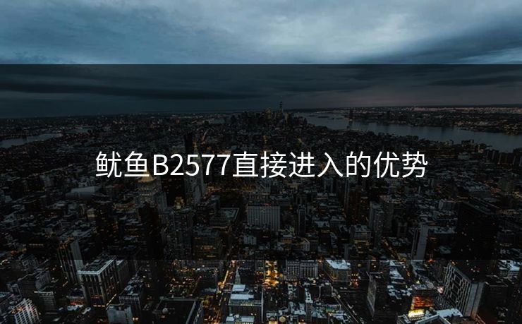 鱿鱼B2577直接进入的优势 鱿鱼B2577直接进入的优势